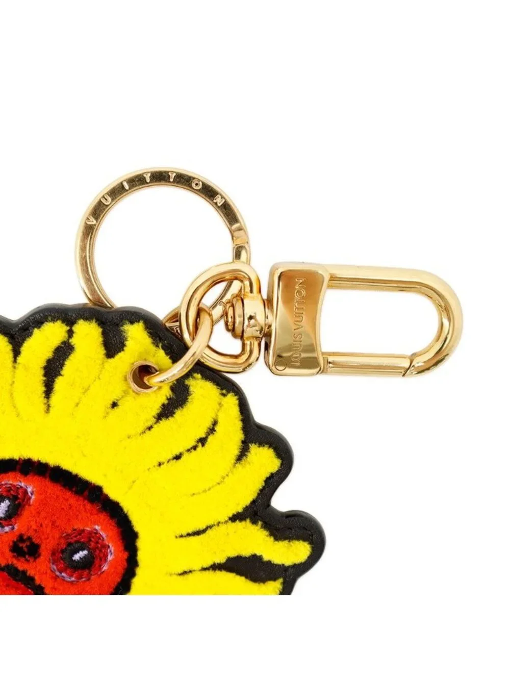 Louis Vuitton Key Holder LV Yk Cles Face Leather Yayoi Kusama Collaboration